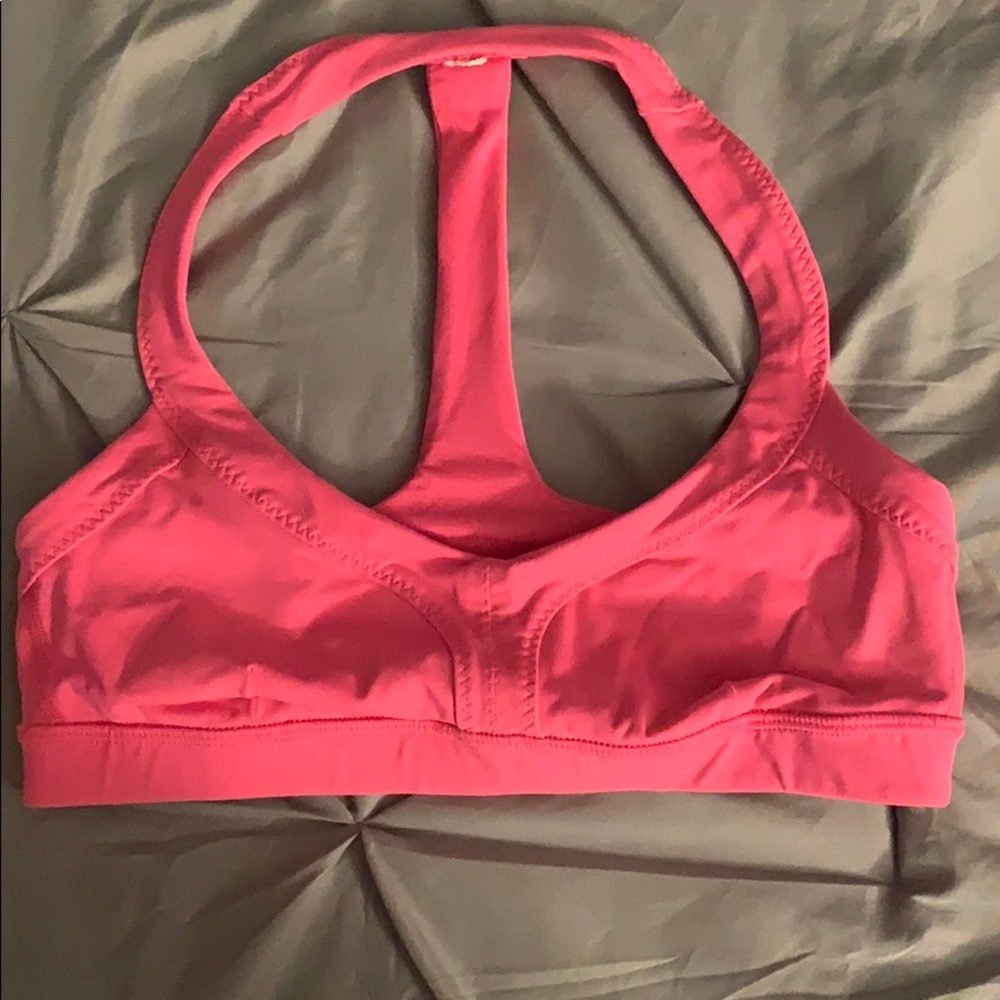 Small pink lulu lemon sports bra